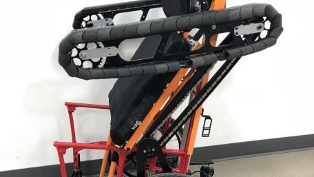 Folding Wheelchair in Standing Mode